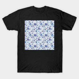 FUN AND BRIGHT DREAMY FLORALS BLUE T-Shirt